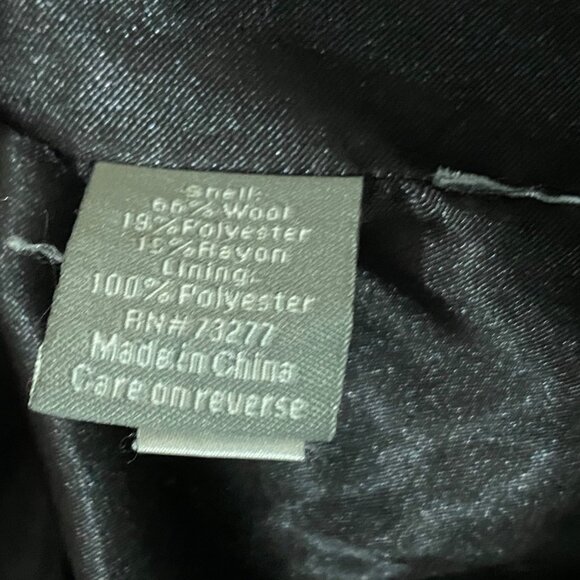 Apt 9 Wool Jacket Womens S Black Dark Academia Military Citycore Dollcore Classy - Picture 5 of 6